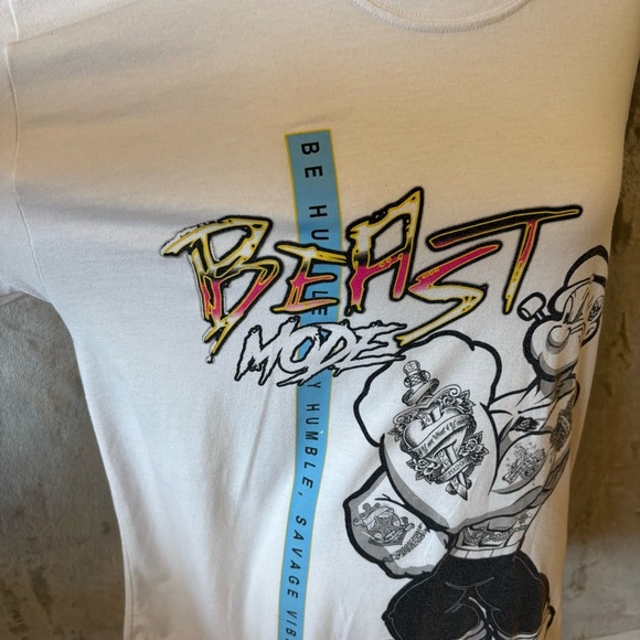 Popeye Cartoon Graphic Long Sleeve Shirt Sz L - Picture 3 of 10